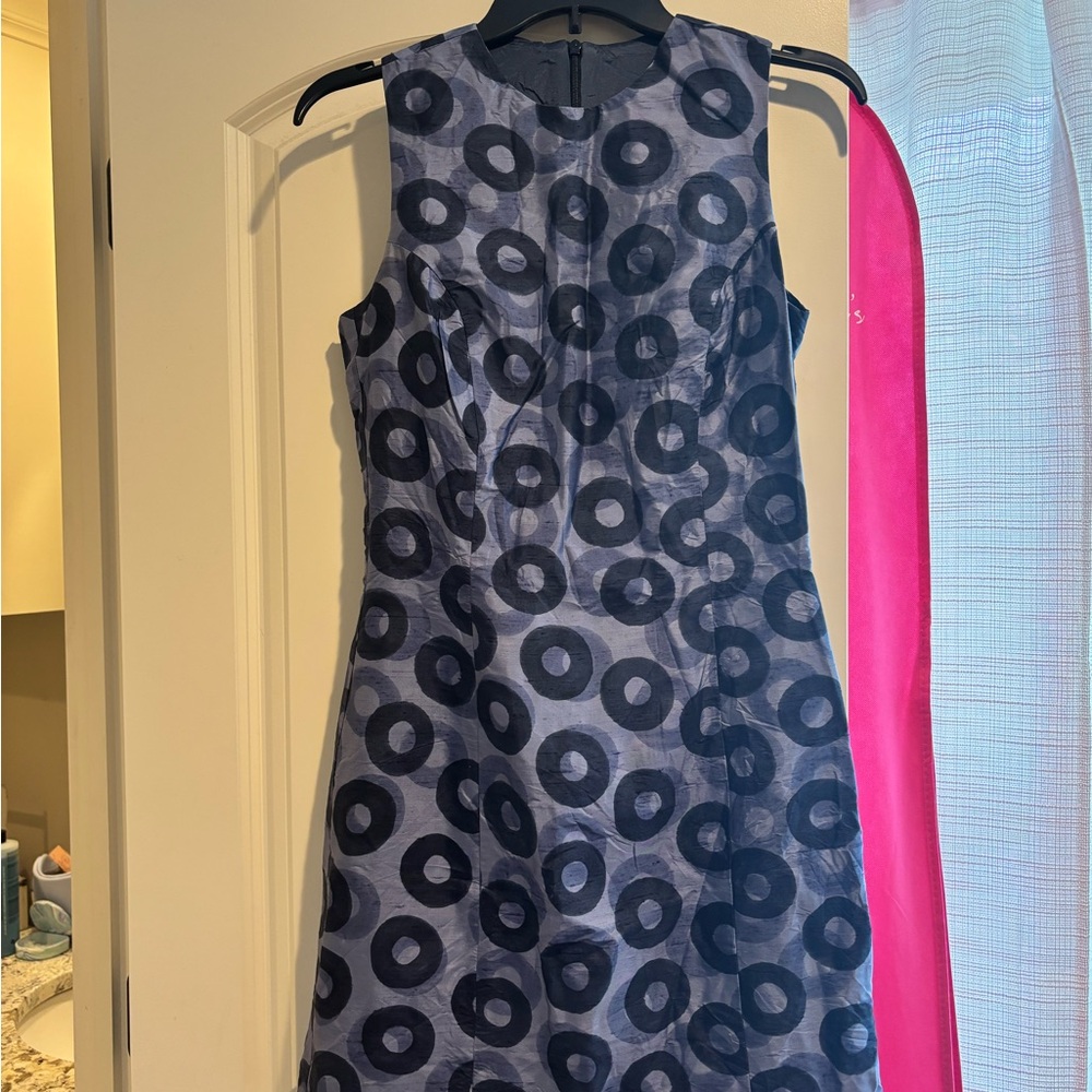 Karen Walker Blue and Navy Business Dress